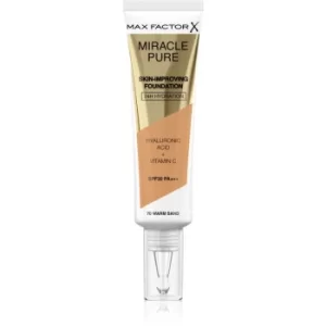 image of Max Factor Miracle Pure Skin Long-Lasting Foundation SPF 30 Shade 70 Warm Sand 30ml