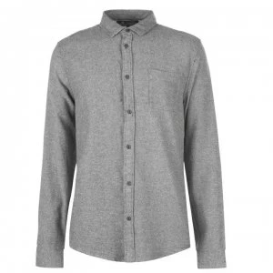 image of Label Lab Label Sarge Two Tone Brushed Twill Shirt - Grey