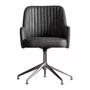 Image of Crossland Grove Canning Swivel Chair Antique Ebony