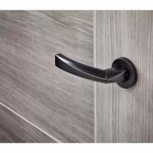 Image of LPD Ironmongery Hercules Matt Black Handle Hardware Pack Internal Hardware D6 xW12.6 xH5cm