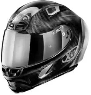 Image of X-Lite X-803 RS Ultra Carbon Silver Edition Helmet, black-silver Size M black-silver, Size M