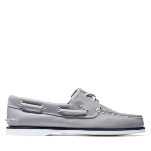 Image of Timberland Classic Full-grain Boat Shoe For Men In Grey, Size 12.5