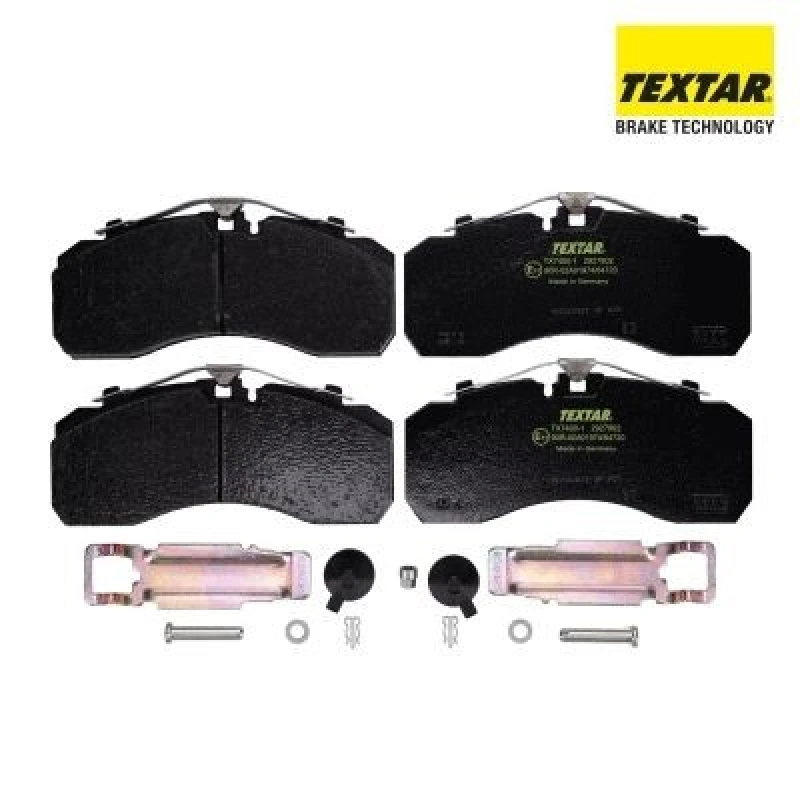 Image of Brake pad set TEXTAR 2927802