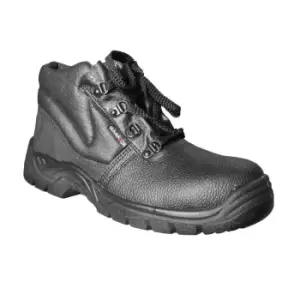 Image of Warrior Mens Steel Toe Chukka Boots (10 UK) (Black)