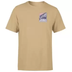 Image of Jaws Retro Unisex T-Shirt - Tan - L