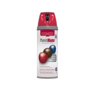 image of PlastiKote Twist & Spray Gloss Medium Grey 400ml