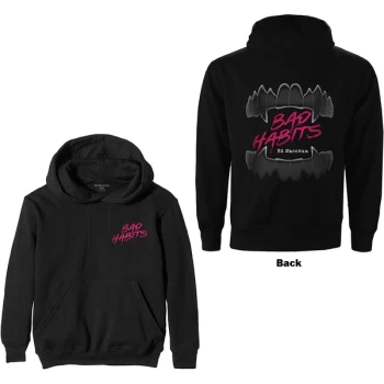 Image of Ed Sheeran - Bad Habits Unisex Large Hoodie - Black