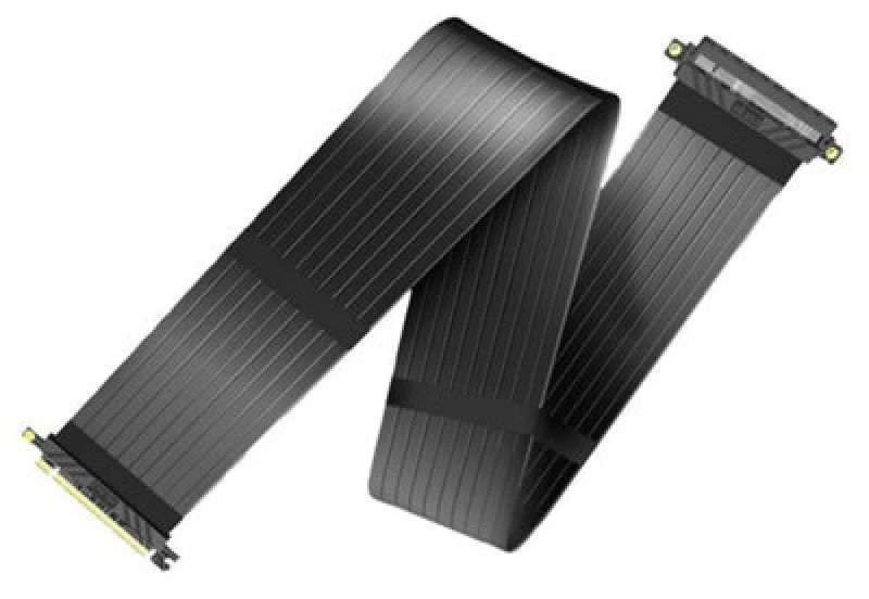 Image of Akasa RISER BLACK XL. Premium PCIe 3.0 x 16 Riser cable.100CM 180° PCI