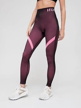 image of Hugo Logo Performance Legging - Black/Pink