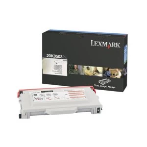 image of Lexmark 20K0503 Black Laser Toner Ink Cartridge