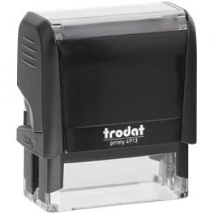 Trodat Custom Text Stamp 4913 Black 58 x 20 mm