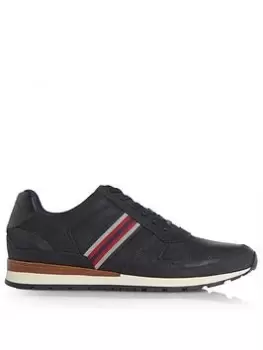 image of Dune London Truro Trainer - Navy, Size 12, Men