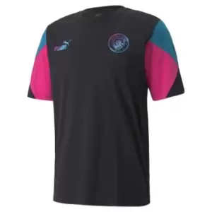 Image of Puma Manchester City Cult T Shirt Mens - Black