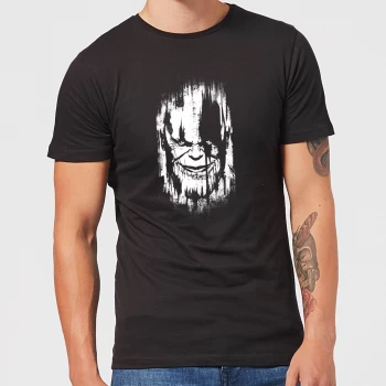 Image of Marvel Avengers Infinity War Thanos Face T-Shirt - Black - 3XL - Black