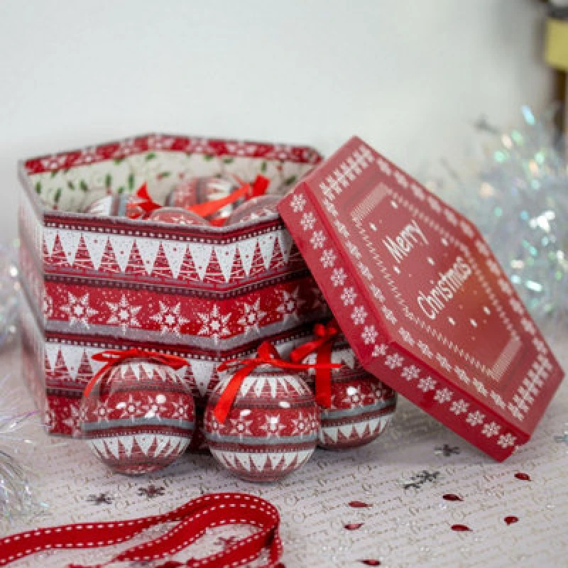 Image of Christmas Workshop 14pc Nordic Decoupage Bauble 73750
