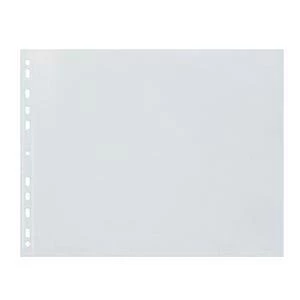 Image of Elba A3 Punched Pocket Polypropylene Top opening 120 Micron Upright Clear Pack 25