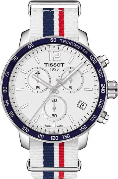 Tissot Watch Quickster Chronograph Nato - Silver TS-761