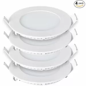 Image of ENER-J 24W 3000K Recessed Round LED Mini Panel Downlight 220mm 4 Pack