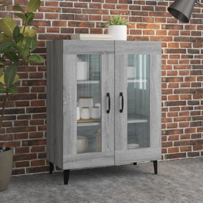 Image of VIDAXL Sideboard Grey Sonoma 69.5x34x90cm Engineered Wood Vidaxl 8720287084860