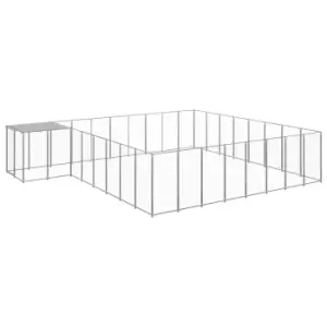 Image of Vidaxl Dog Kennel Silver 20.57 M Steel