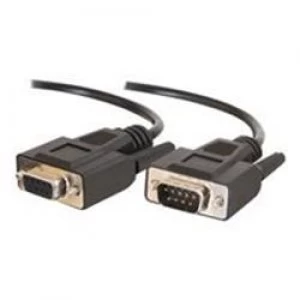Image of C2G 1m DB9 M/F Extension Cable - Black
