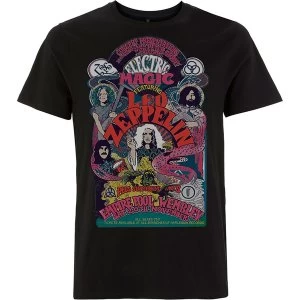Image of Led Zeppelin - Full Colour Electric Magic Mens Large T-Shirt - Black
