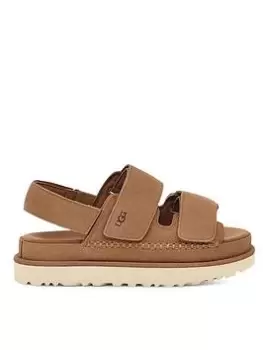 Image of UGG Goldenstar Slingback Wedge Sandals - Chestnut, Brown, Size 7, Women