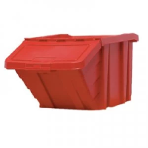 Image of Slingsby VFM Red Heavy Duty Recycle Storage Bin With Lid 369045