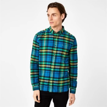 image of Jack Wills Hyatt Check Shirt - Blue