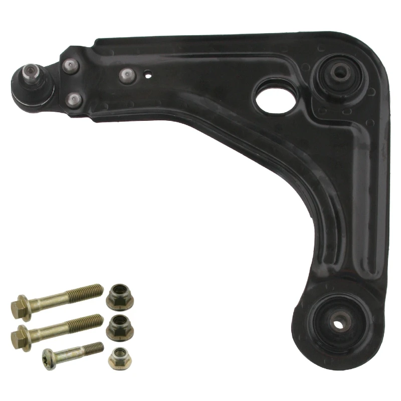Image of FEBI BILSTEIN 33101 Suspension arm Control Arm, Sheet Steel, OE Turbo NEW, Lower, with ball joint, with fastening/mounting material Sheet Steel Track