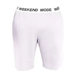 image of Brave Soul Mens Weekend Mode Jersey Lounge Shorts (L) (Lilac)