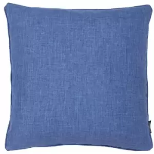 Image of Riva Paoletti - Eclipse Textured Weave Piped Cushion Cover, Denim, 45 x 45 Cm
