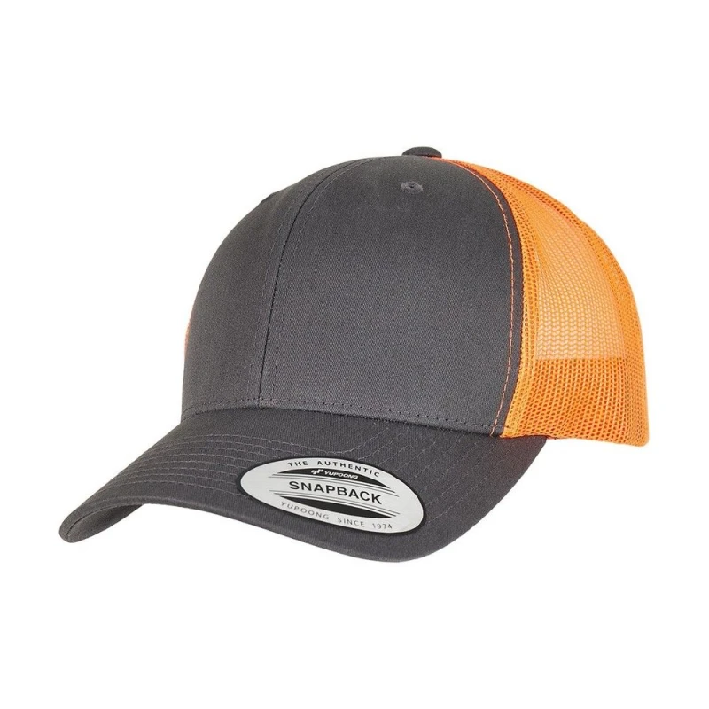 Image of Flexfit Flexfit Men Retro Two Tone Trucker Cap in Pale Grey Pale Grey One Size Male 5063300514450