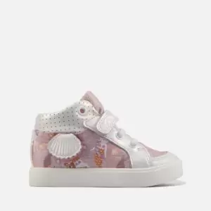 Image of Clarks Toddler City Pop Trainers - Light Pink Combi - UK 8 Toddler