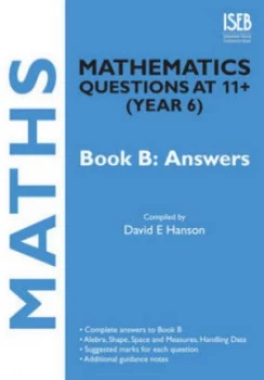 Image of Mathematics Questions at 11+ year 6 Book B Answers by David E Hanson Paperback