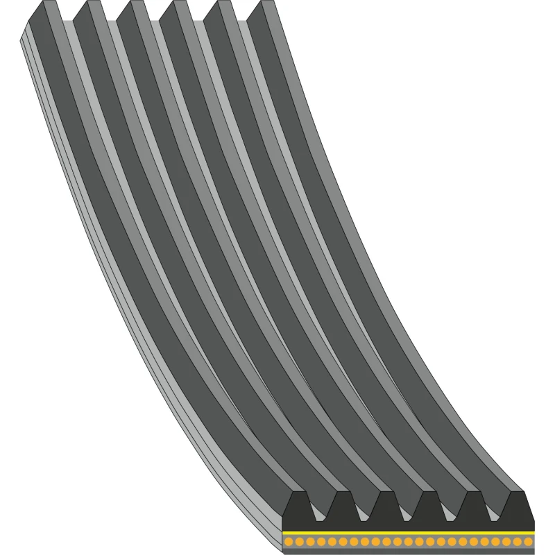 Image of FEBI BILSTEIN 181287 V-ribbed belt EPDM (ethylene propylene diene Monomer (M-class) rubber) V-Ribbed Belts (305)
