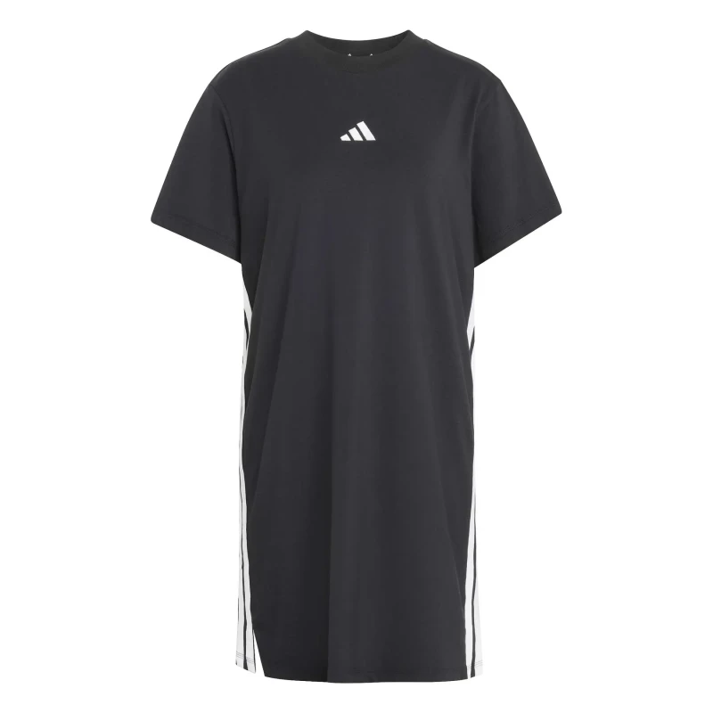 Image of Adidas Womens t-shirt dress adidas Essentials 3-Stripes Noir Female S