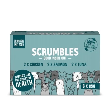 image of Scrumbles Grain Free Wet Cat Food 6 x 85g