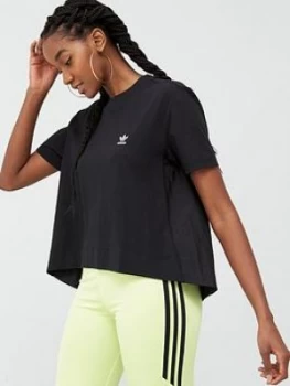 Image of adidas Originals T-Shirt - Black, Size 12, Women