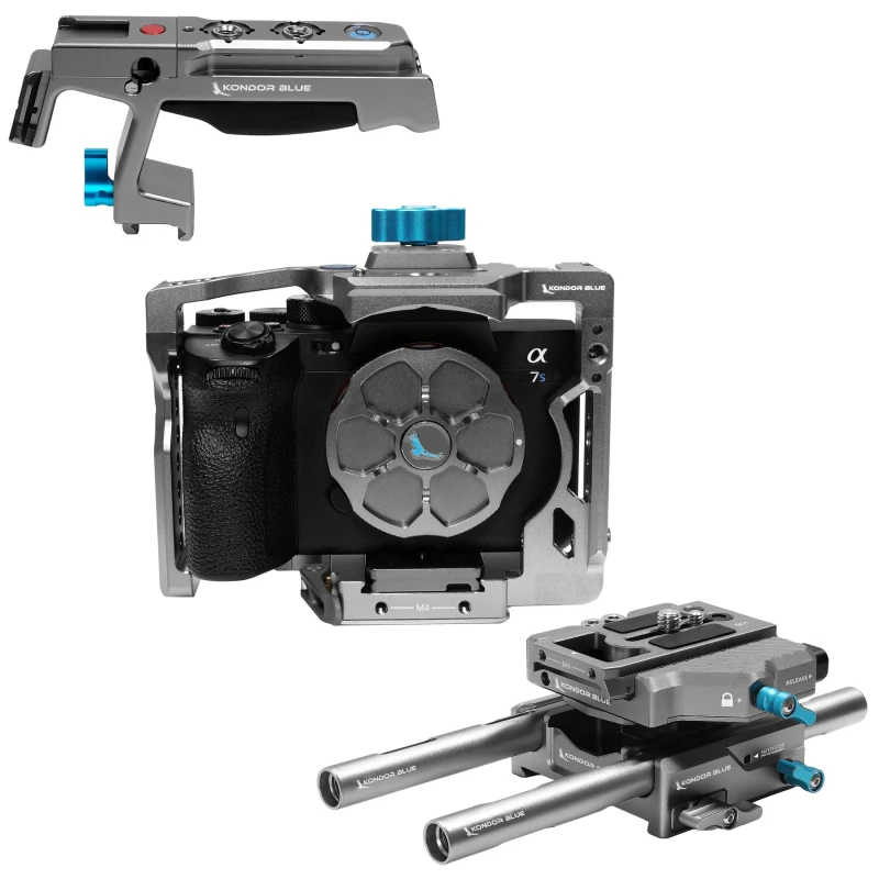 Image of Kondor Blue Sony A1/A7 Base Rig MKII (A1/A7S3/A74/A7R5) Space Grey