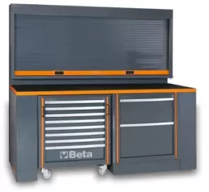 image of Beta Tools C55PB/3 Workstation - Workbench Tool Panel w Shutter 055000035