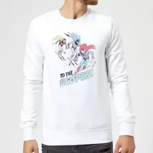 Image of DC To The Slopes! Christmas Jumper - White - XL
