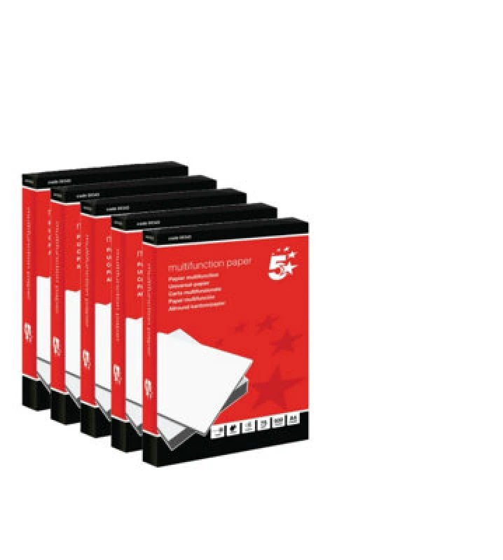 Image of Fivestar 5 Star Office Copier Paper 75Gsm A4 White (Pack Of 2500) Fs00345