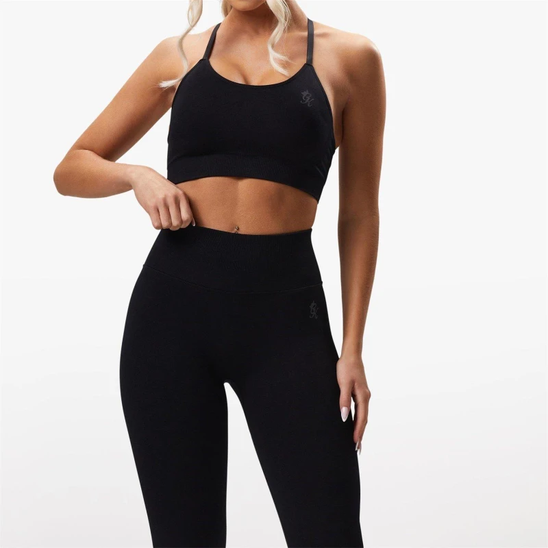 Image of Gym King Sculpt Seamless Bra - Black 14 - 16