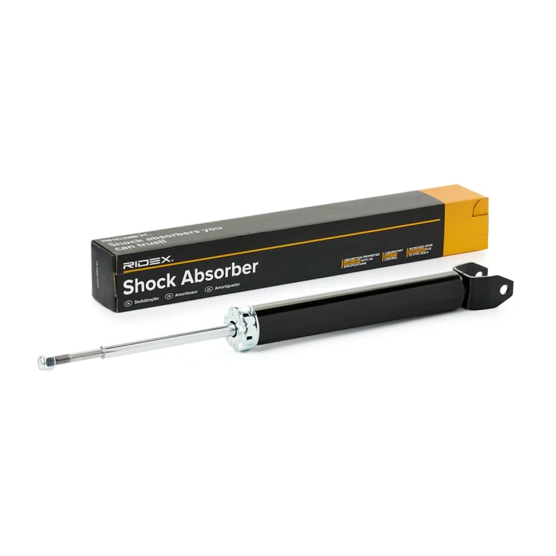 Image of RIDEX 854S1020 Shock absorber Rear Axle, Gas Pressure, Twin-Tube, Spring-bearing Damper, Bottom Fork Shock Absorber (854)