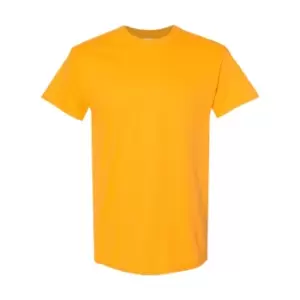 Image of Gildan Mens Heavy Cotton Short Sleeve T-Shirt (Pack Of 5) (L) (Gold)