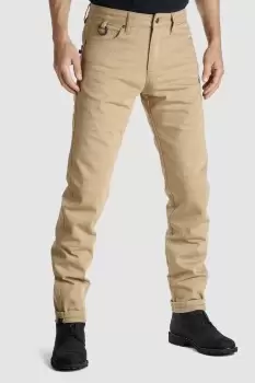Image of Pando Moto Robby Cor 03 Motorcycle Jeans Mens Slim-Fit Cordura Camel W28/L34