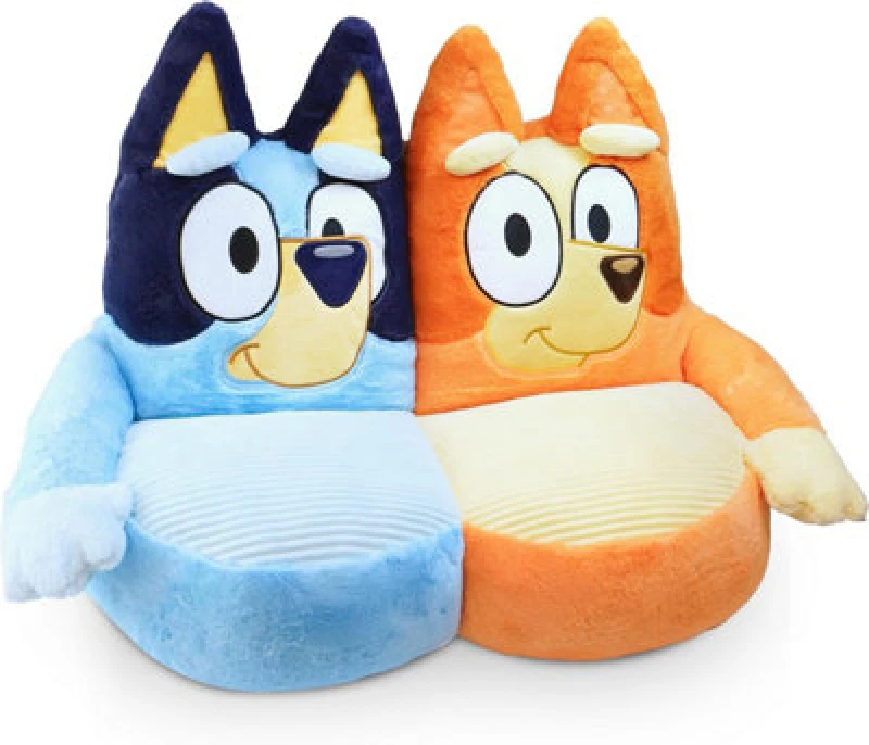 Image of Bluey & Bingo Kids Plush Sofa Chair 70Cm Soft Toddler Seat For Boys & Girls Large Comfy Character Style Chair For Playroom