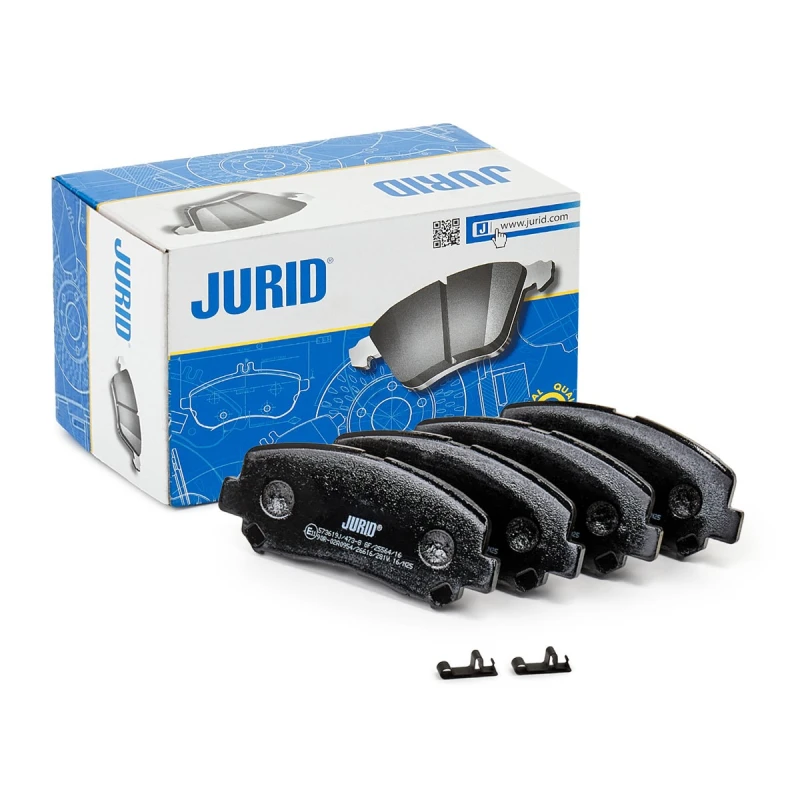 Image of JURID 573619J Brake pad set with acoustic wear warning, without accessories Brake Pad Set,disc brake (402)