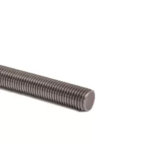 Moderix Fully Threaded Rod Zinc Plated Studding Bar Grade 4.8 - 1m Length - Diam